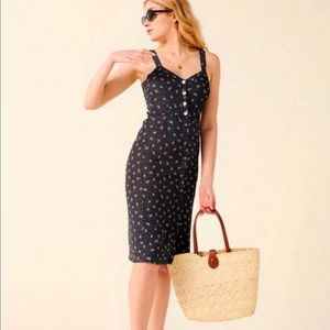 ROUJE MOREAU DRESS BLACK SIZE 34